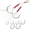 This ready-to-use VMC Jigging Assist Hook is the right hook for jigging and light jigging techniques. The exclusive Barbarian shape allows for an excellent resistance to bending.